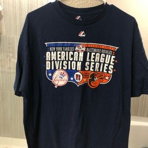 American League Divisional Playoff Series T-Shirt. Yankees vs Orioles